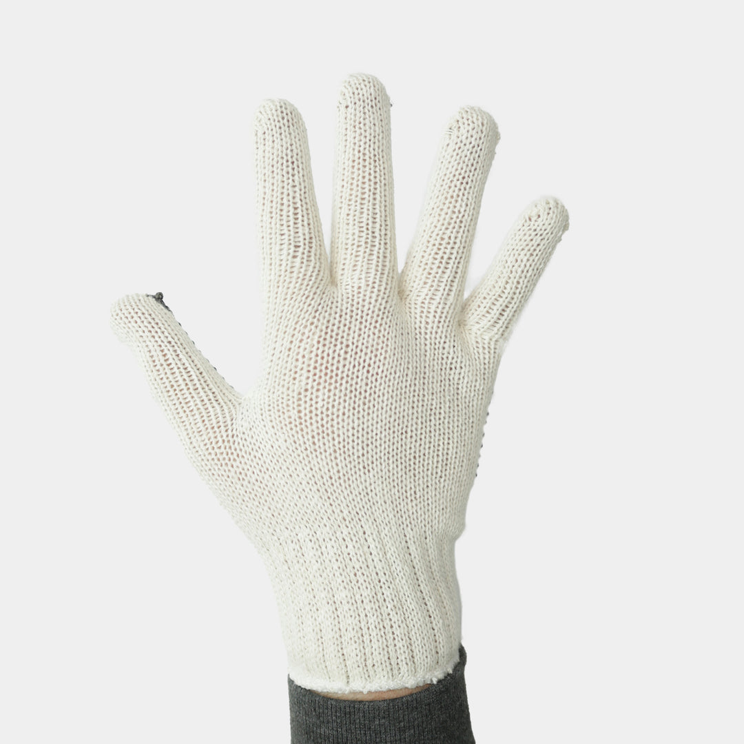 Cotton Knit, 1 Sided PVC Dot Grip (12/PR)