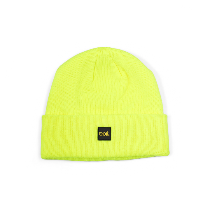 Thermal Beanie in bright yellow for high visibility and warmth.