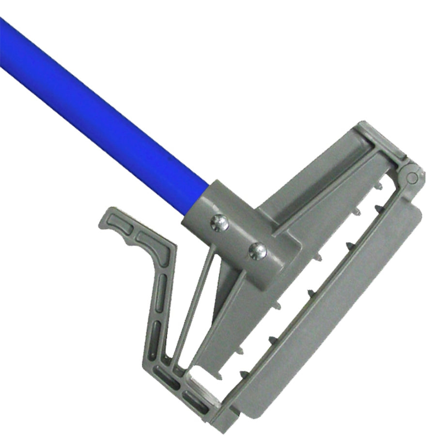 60" Premium Fiberglass Side Gate Mop Handle - A durable and innovative mop handle designed to prevent touching dirty mop heads during changes.