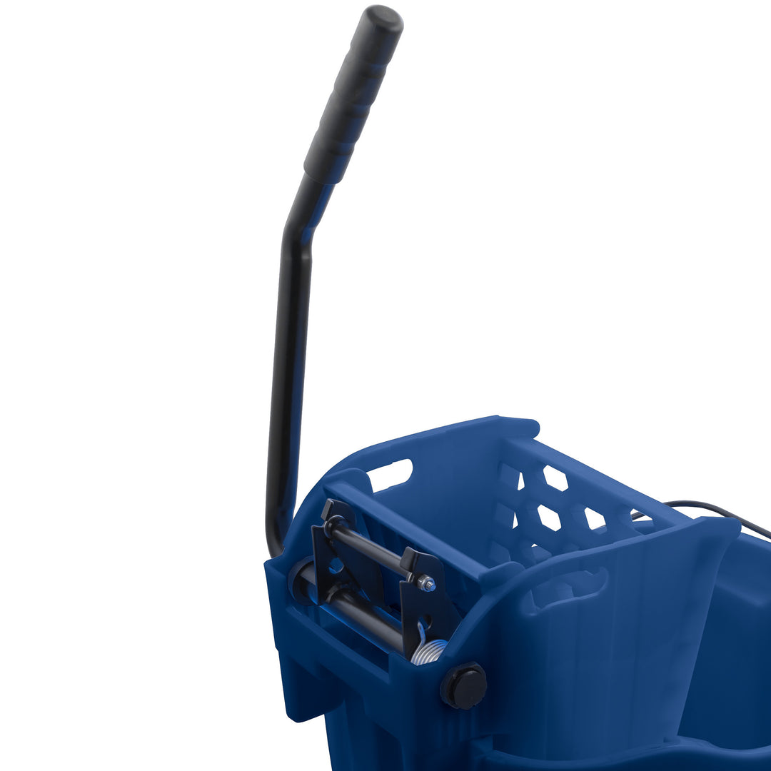 Techniclean Products Color Coded Mop Bucket for Janitorial Sanitation work Blue handle\