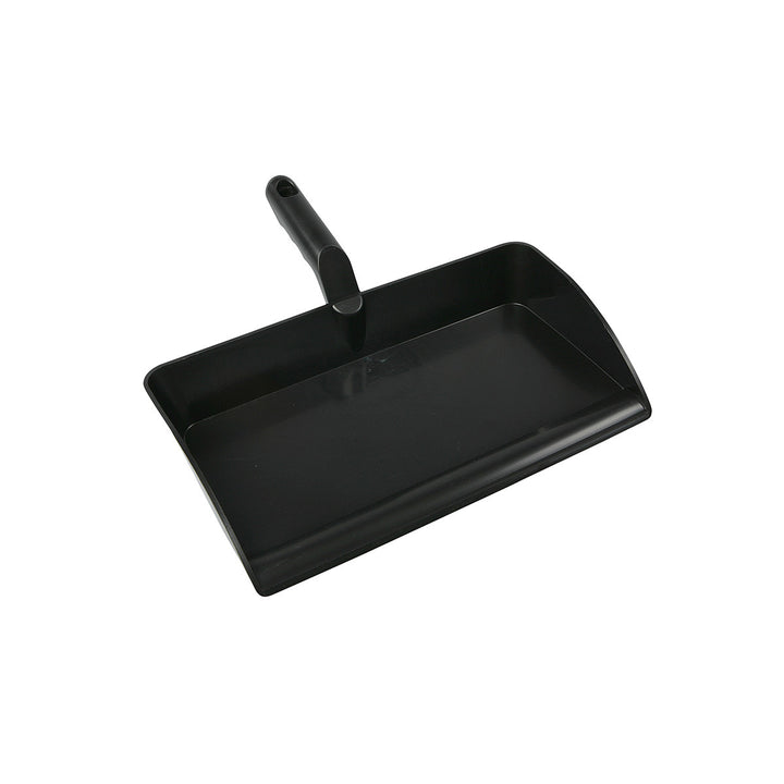 FBK 12" Open Dustpan - Shatter-resistant, food contact-approved polypropylene. One-piece seamless design. Ideal for large surface areas.