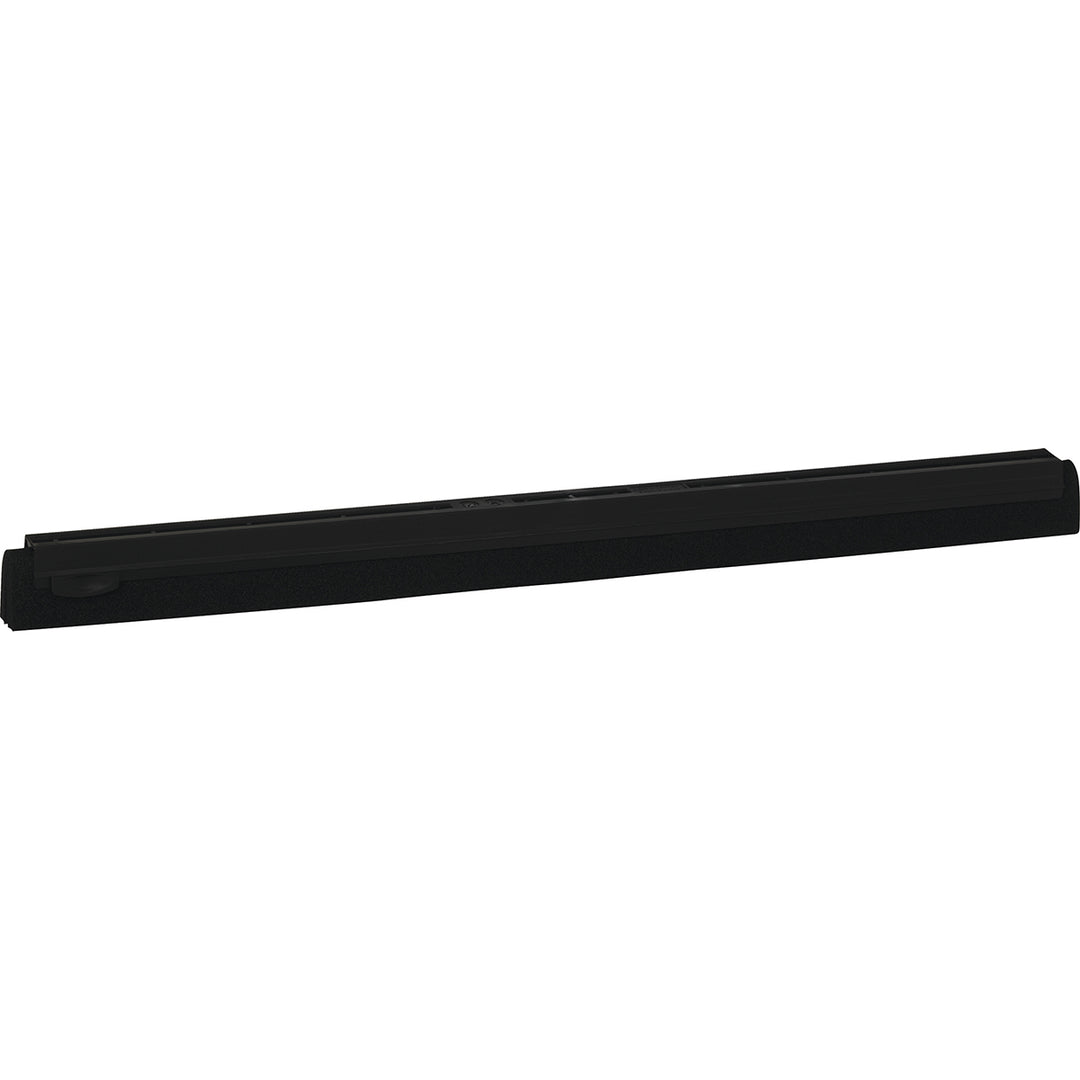 24" Vikan Double Blade Replacement Squeegee - A close-up image of the replacement squeegee blade, designed for easy installation and efficient water and debris removal. Available in white or black and Compatible with Series 7754x and 7764x.