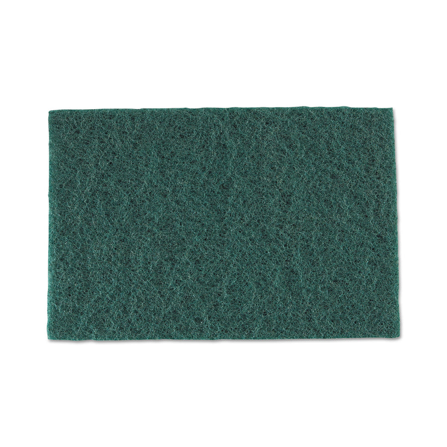 Medium Duty Green Scouring Pads - Pack of 10 for versatile and efficient cleaning.