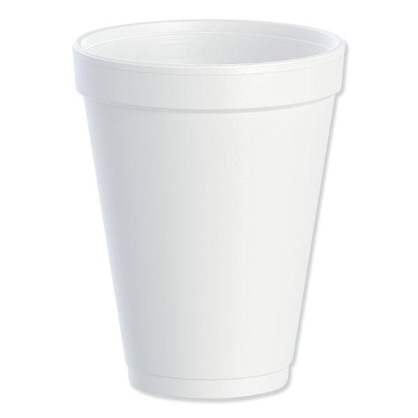 Dart 12oz Foam Cup - The ideal choice for hot or cold beverages. Case of 1000.