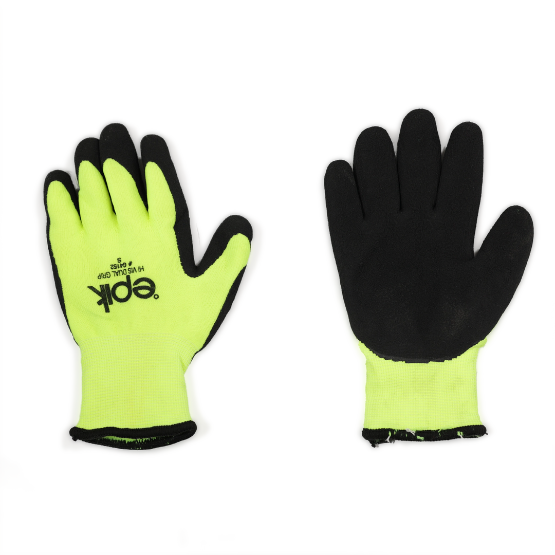 The Epik Dual Grip Glove provides grip, visibility, and warmth for workers in cold conditions.
