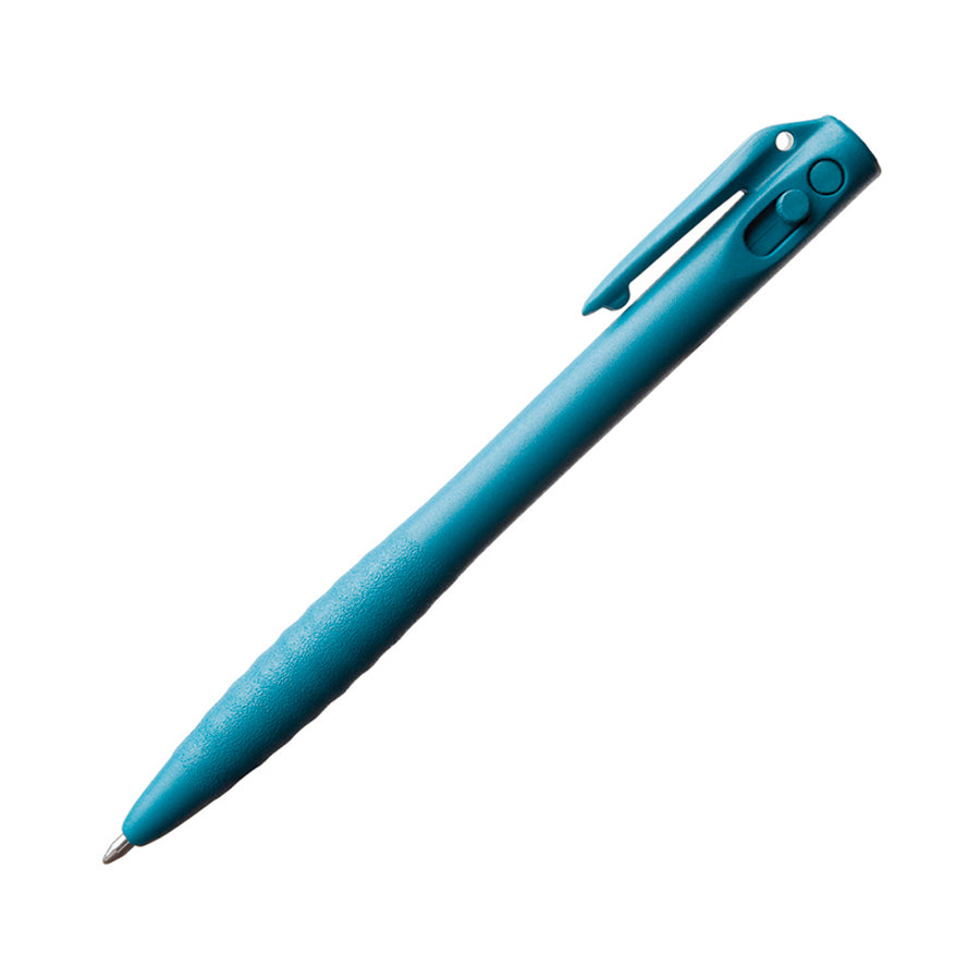 Metal Detectable Retractable Pen with Pocket Clip, Blue Ink. Designed for food, pharmaceutical, and chemical industries. Compliant with EU and FDA standards.
