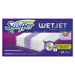 Swiffer WetJet System Cloth Refills - 24 pack. ABSORB + LOCK STRIP technology for deep cleaning. Safe on finished floors. For use with WetJet® mops.