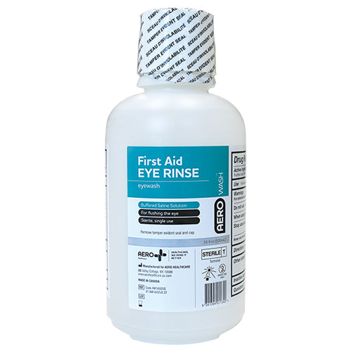 Eyewash Flush Refill – Sterile Buffered AeroWash™ Eyewash in a convenient 16oz size. Provides quick relief from eye discomfort. Available individually or in cases of 12 bottles.