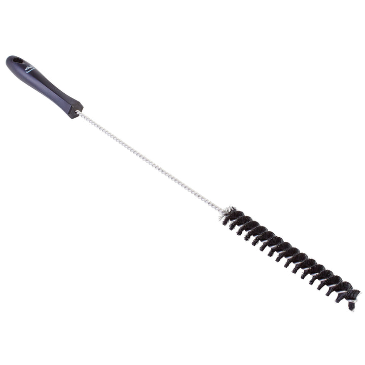 Stainless Steel Twisted Wire Brush for effective cleaning of bottles, tubes, and hard-to-reach surfaces Black