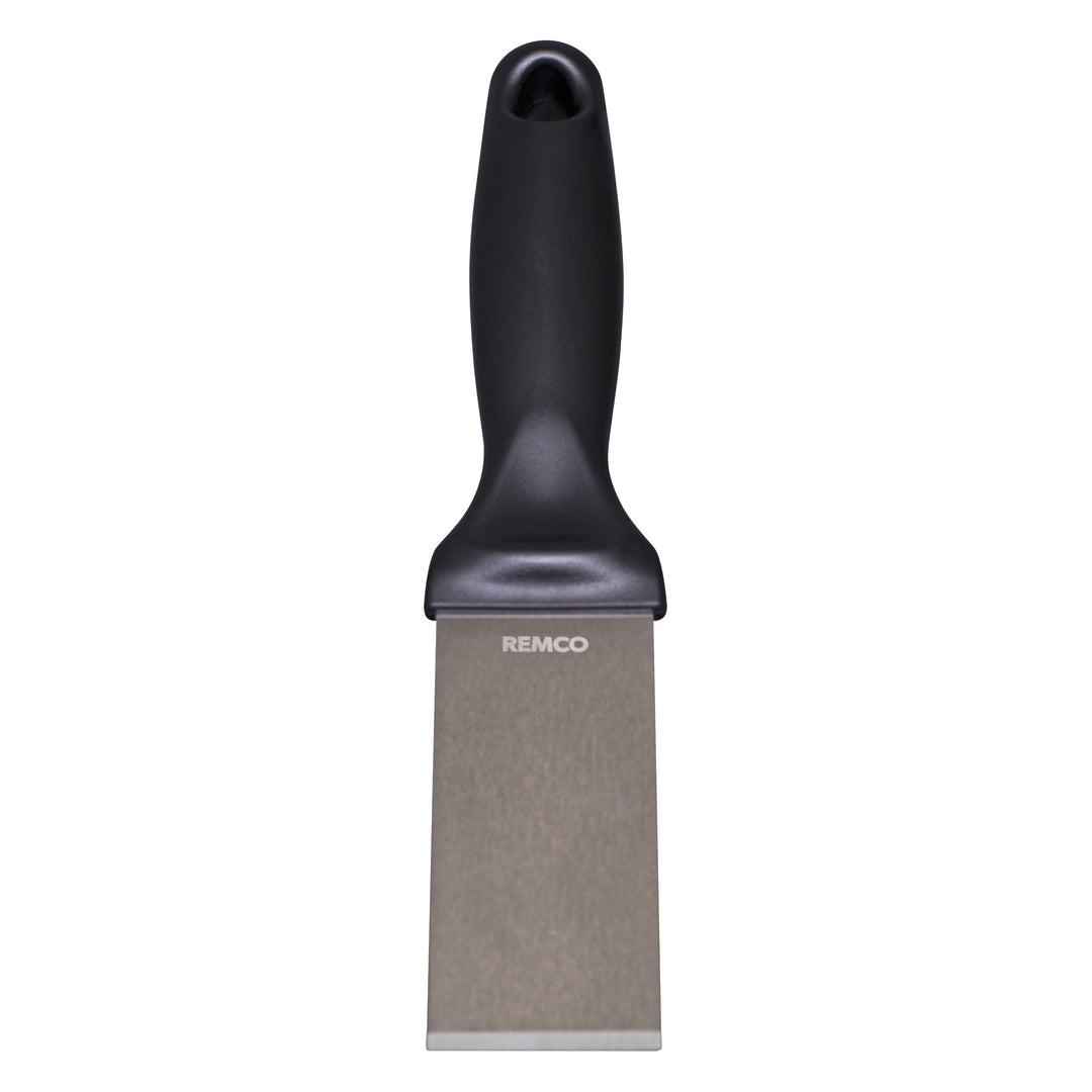 6971 Remco 1.5" Stainless Steel Hand Scraper, Stiff from Techniclean Black