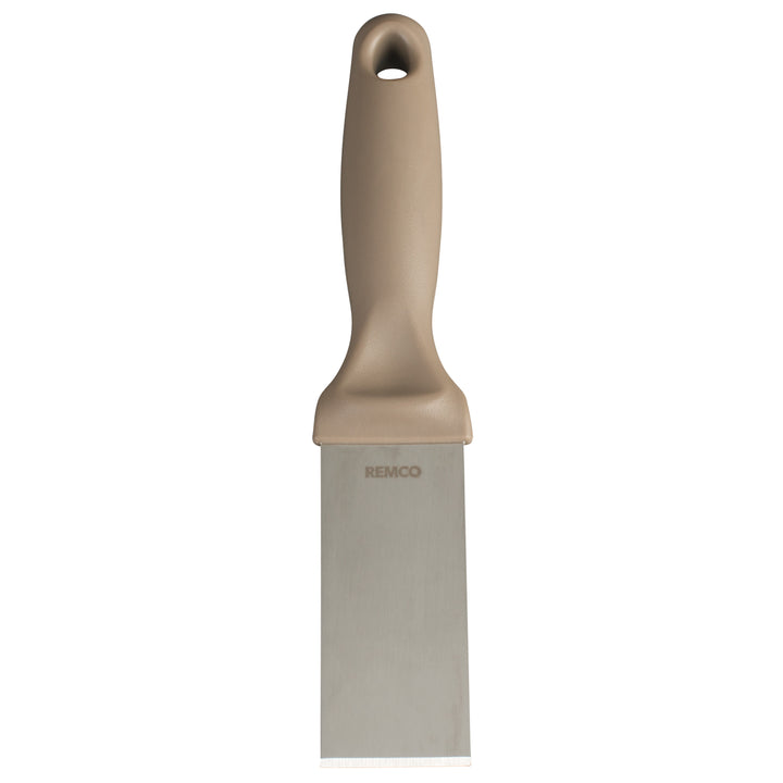 6971 Remco 1.5" Stainless Steel Hand Scraper, Stiff from Techniclean Brown