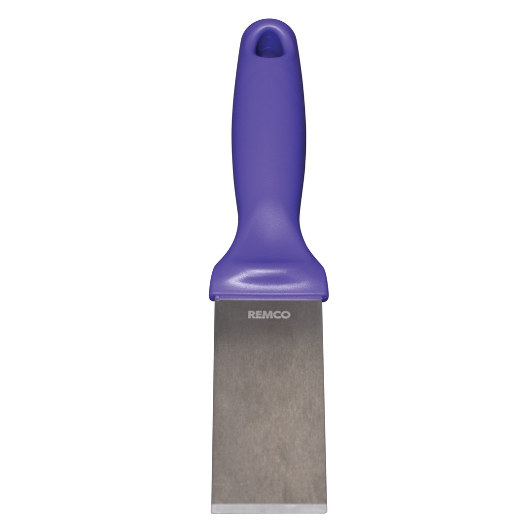 6971 Remco 1.5" Stainless Steel Hand Scraper, Stiff from Techniclean Purple