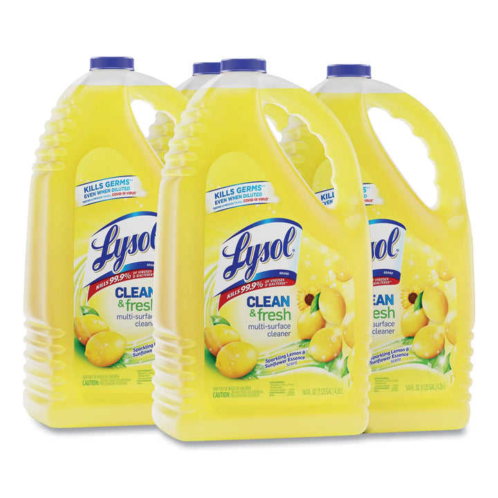 Limpiador desinfectante multisuperficies Lysol Clean and Fresh, 144 oz (4/caja)