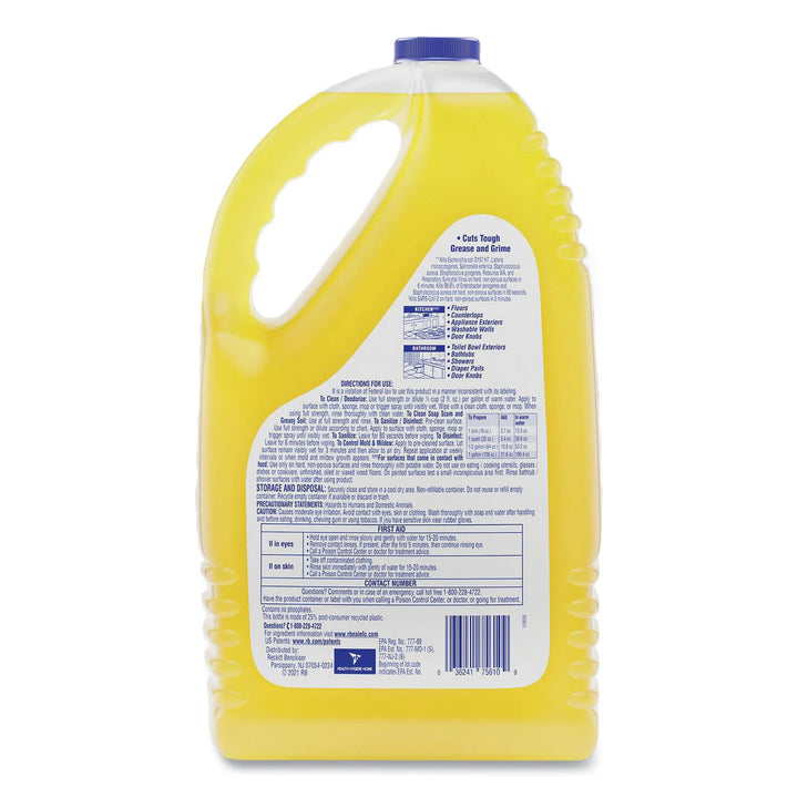 Limpiador desinfectante multisuperficies Lysol Clean and Fresh, 144 oz (4/caja)