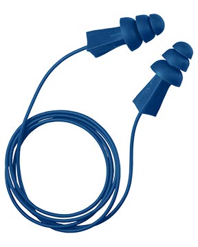 Metal Traceable Light Blue Ear Plugs, Regular Size(100pr/bx)