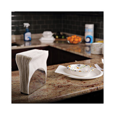 Techniclean Office Napkins, 1-Ply, 12" x 12", White Action Photo
