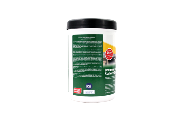 Food Contact Surface Disinfectant Wipes, 100/Canister (6/cs)