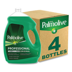 Palmolive Dishwashing Liquid - 145 oz gallon size, 4 per case. Powerful cleaning for tough grease and stuck-on food. Washes 7,000 dishes. Phosphate-free for eco-friendly cleaning.