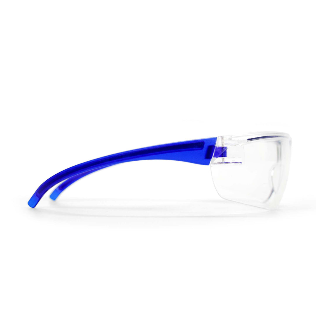 Techniclean Products Metal Detectable Safety Glasses Clear Blue side shot
