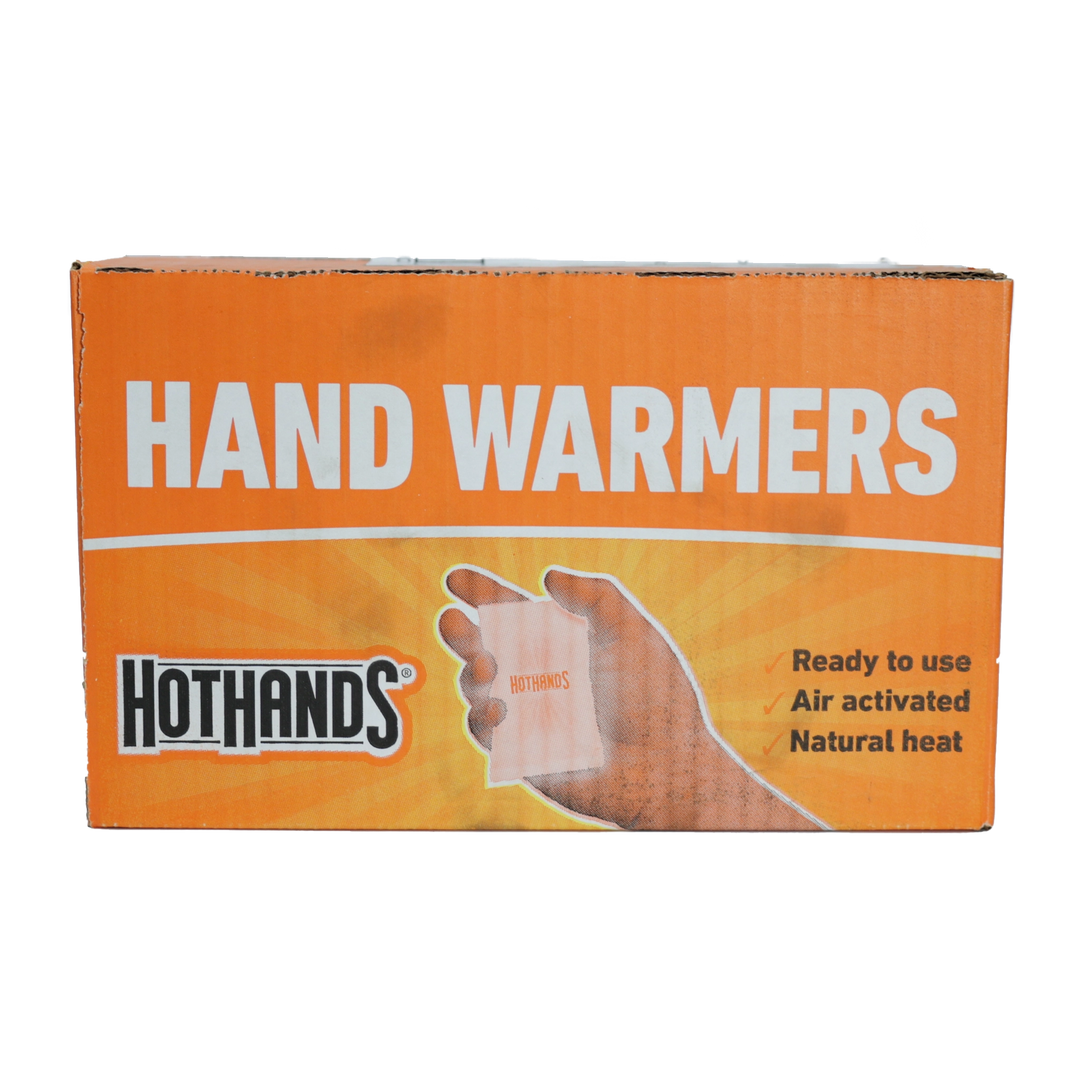 HotHands Hand Warmer - Bulk order of 40 pairs for long-lasting warmth. Individually wrapped for convenience. Ideal for working in cold conditions.