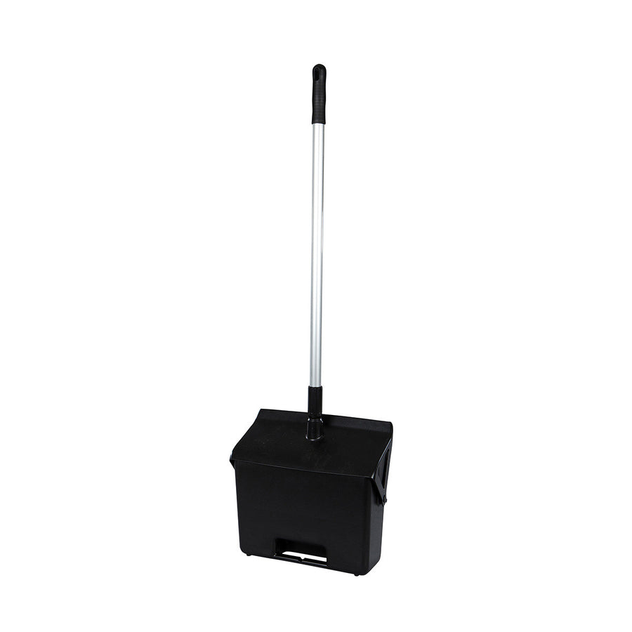 FBK Dustpan Lobby with Handle - Single-molded piece for strength and durability. 30" handle for user convenience. Wide color range for organizational purposes.