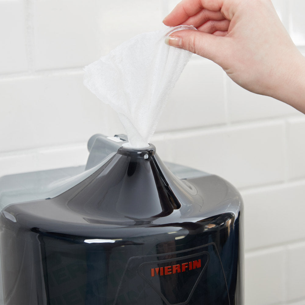 Wet Wipe Center pull Towel Dispenser, Black