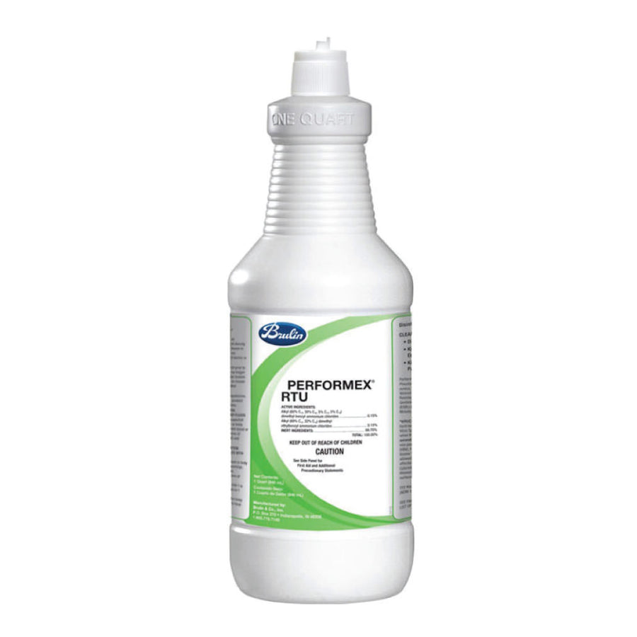 A 32oz bottle of Brulin Performex One-Step Disinfectant Cleaner.