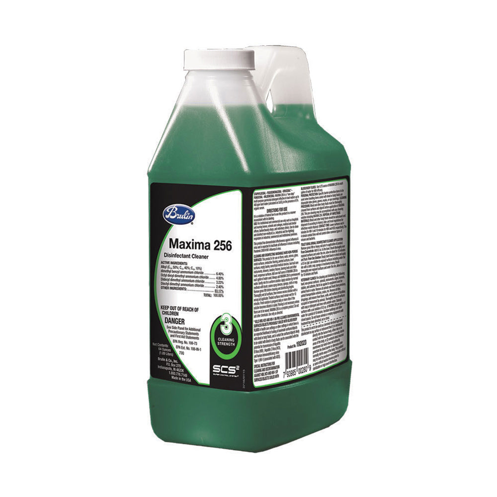 Brulin Maxima #3 Disinfectant Cleaner (4/case) - A powerful 64 oz solution for professional-grade cleaning and disinfection.
