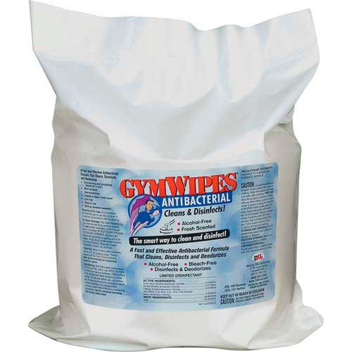 Gymwipes Antibacterial Wipes - 700 Sheet Refill Roll, alcohol-free and bleach-free for versatile disinfection. Compatible with Gymwipes dispensers.