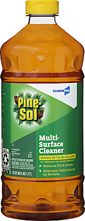 Pine-Sol® Multi-Surface Cleaner in Pine scent, 144 oz (3/cs), a concentrated solution for versatile cleaning and deodorizing.