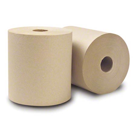 GP Hardwound Roll – Case of 6 rolls, 8" x 700' feet, natural color.