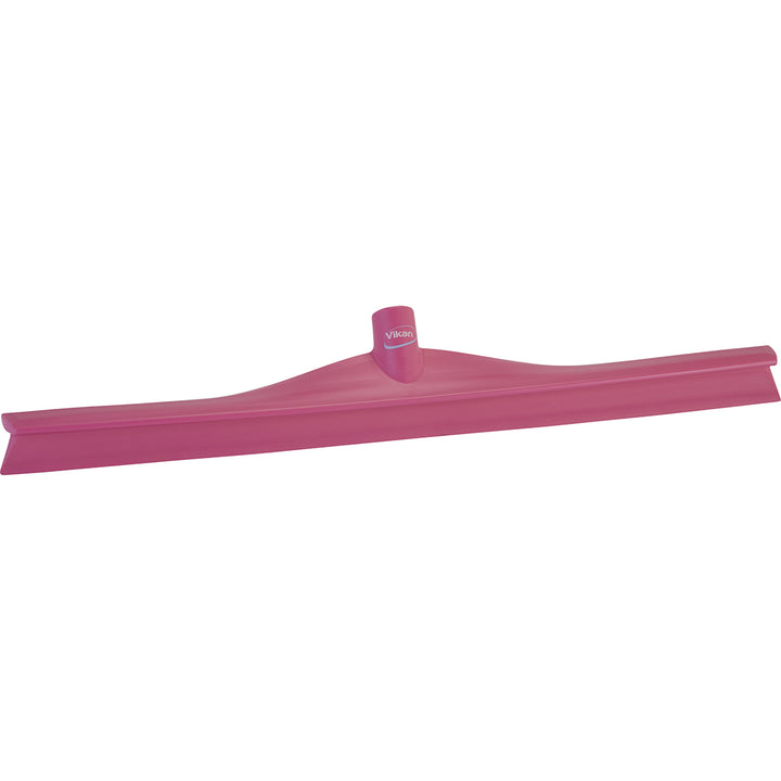24" Single Blade Overmolded Squeegee - Hygienic and efficient water removal. Angled blade for corners. Splash guard prevents spills onto the surface.Techniclean 24" Single Blade Overmolded Squeegee (1/ea) pink
