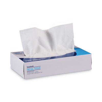 Pañuelo facial blanco de 2 capas, caja de 100 (30/caja)