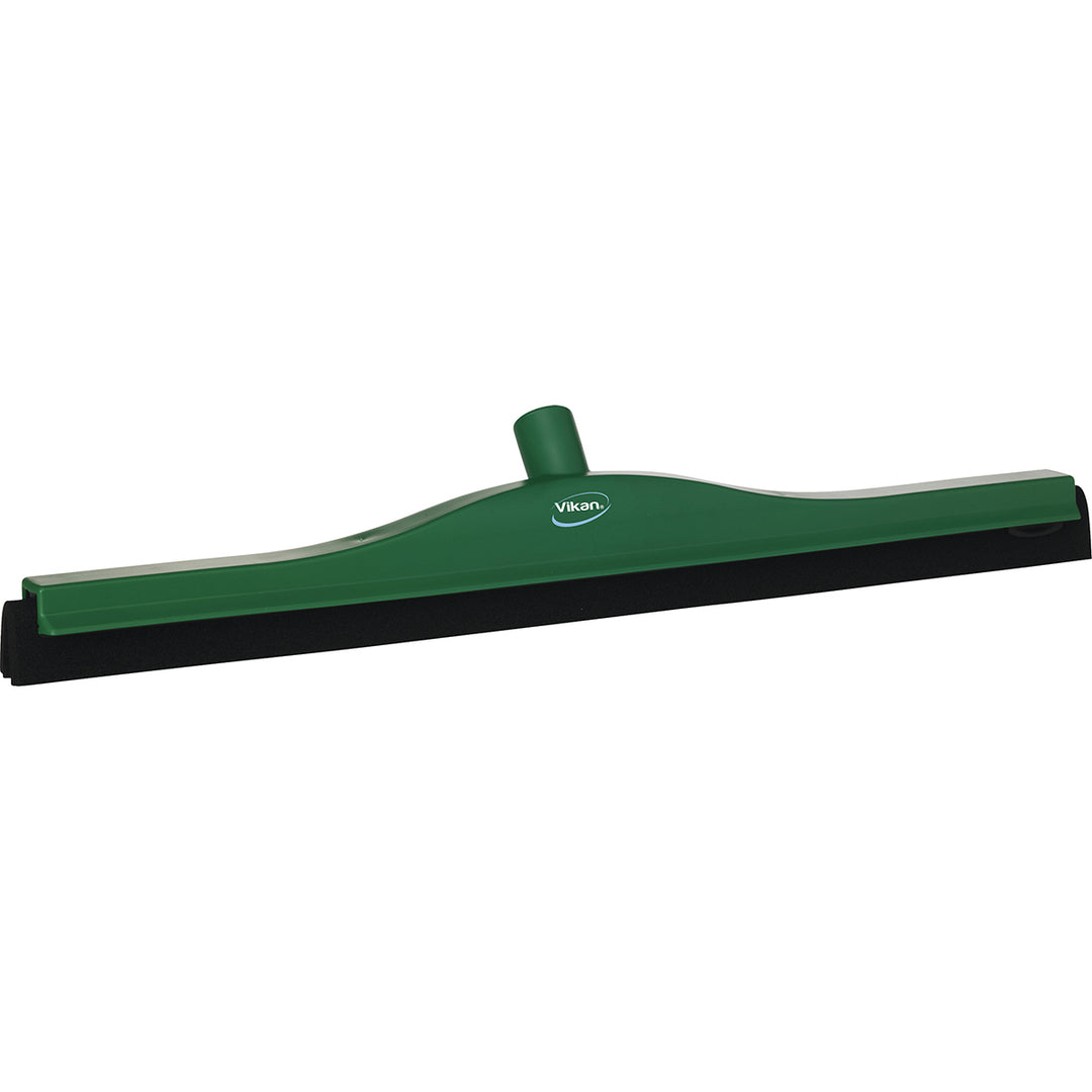 Image of 24" Vikan Double Blade Foam Squeegee with double-bladed cell rubber and compatible with Vikan handle. Ideal for water and food debris removal on all types of flooring. Cassette can be removed for cleaning or blade replacement. Available in seven different colors.