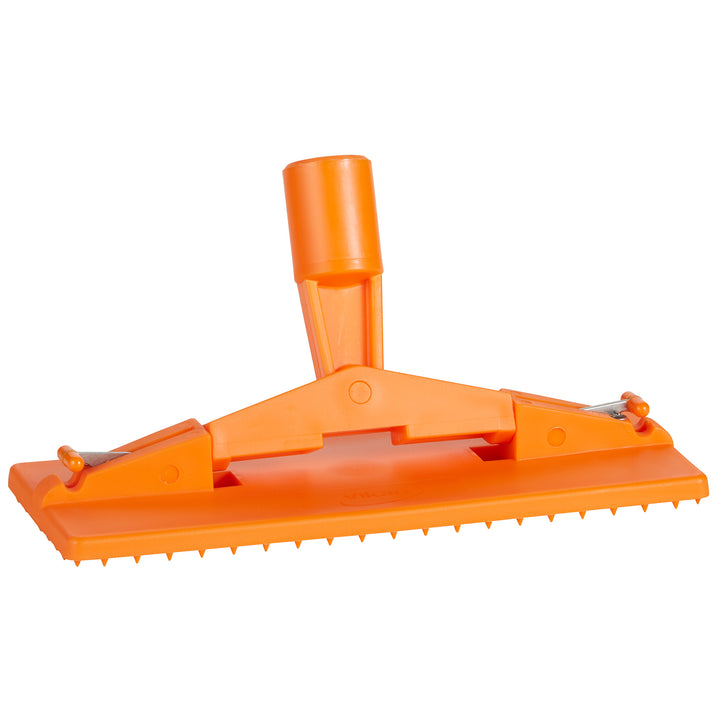 9" Vikan Cleaning Pad Holder Orange Front 1