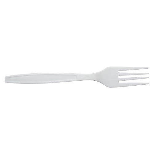 Heavy Weight White Forks – Case of 1000 durable 6.0g Polystyrene forks in classic white. Perfect for a variety of dining settings.