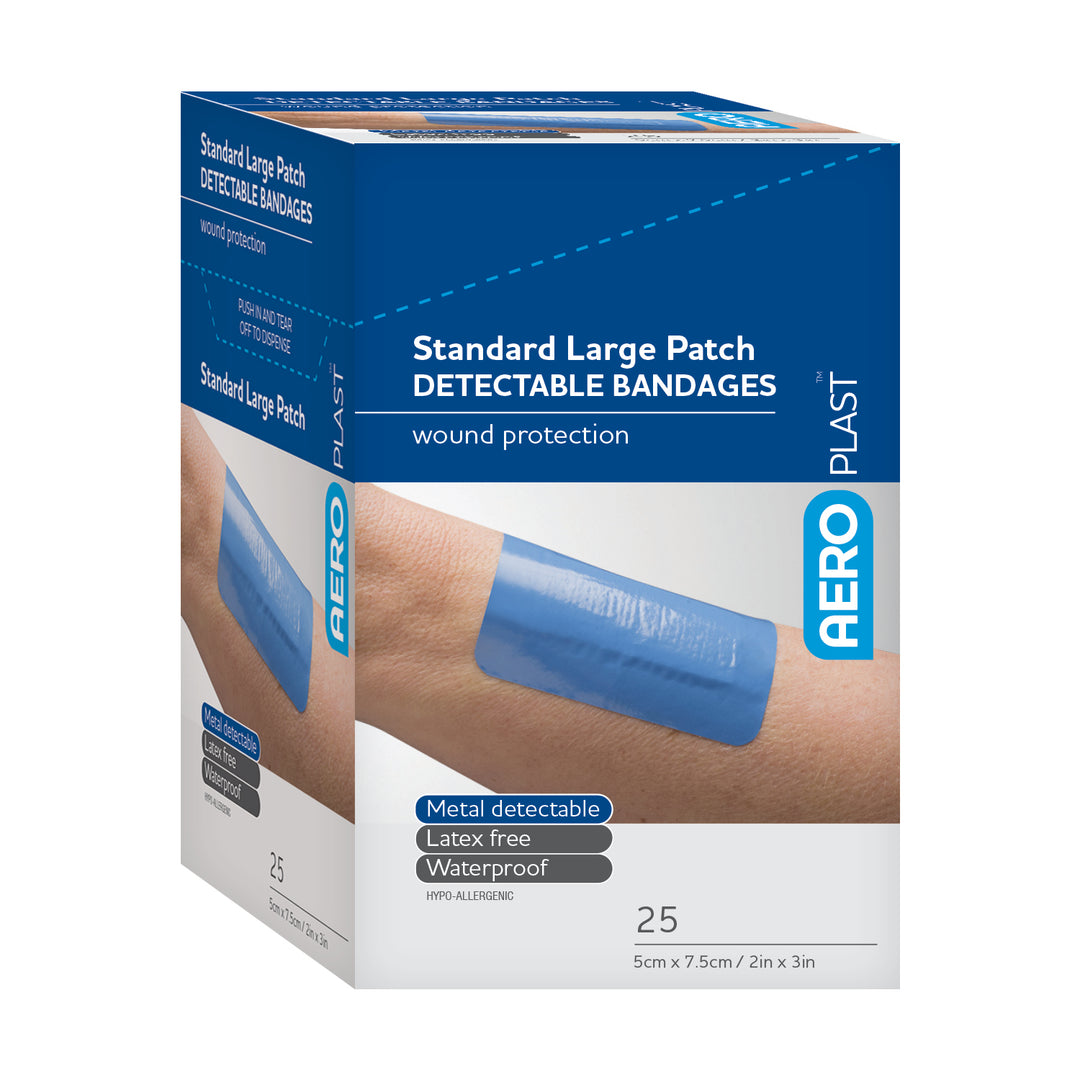 Metal Detectable Band-Aid Large Patch (25/box)