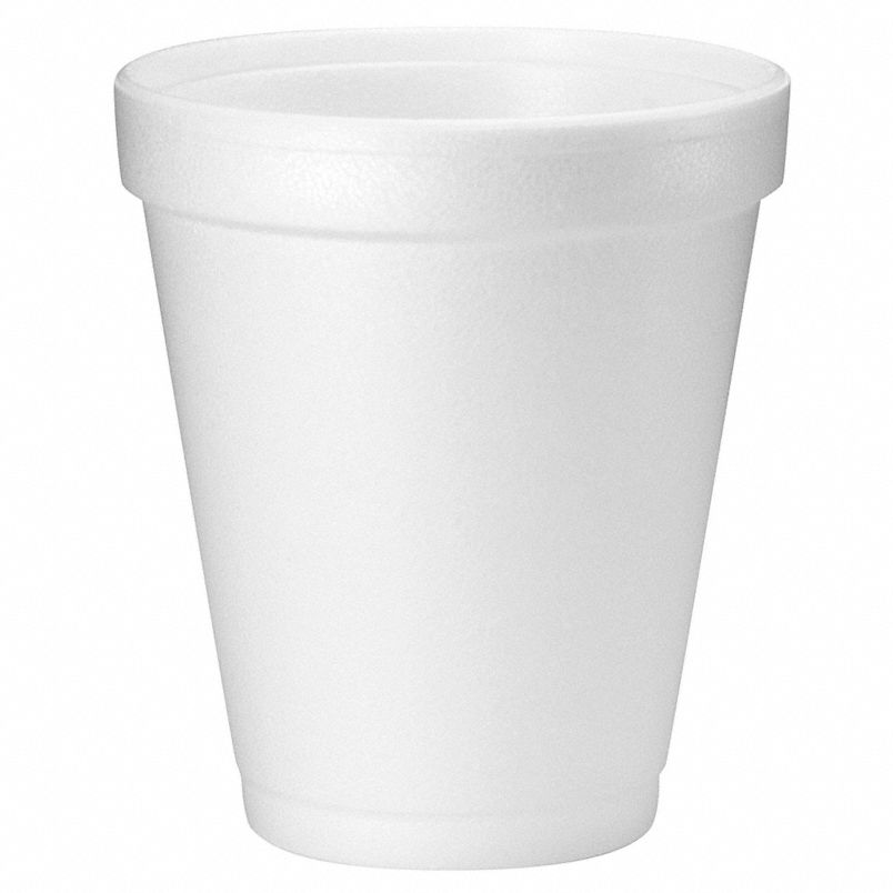 8oz Foam Cups - Versatile for hot or cold beverages. Comes in a case of 1000.