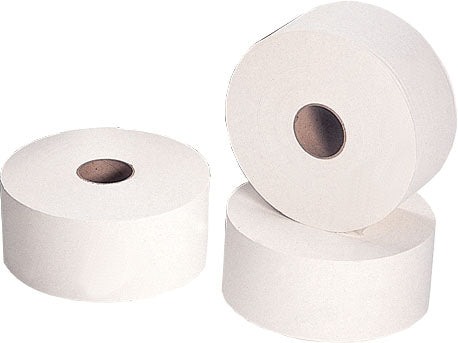 Cleá Premium Jumbo Roll: 2-ply, 1500 feet per roll, 6 rolls per case. Soft, absorbent, and eco-friendly.