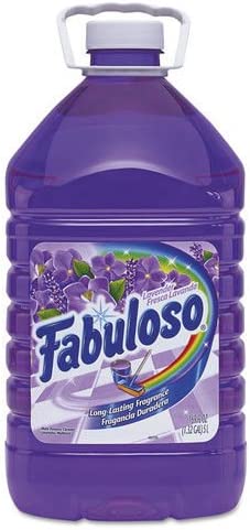 Fabuloso Multi-Use Concentrate Cleaner in Lavender fragrance, case of three 168oz bottles.