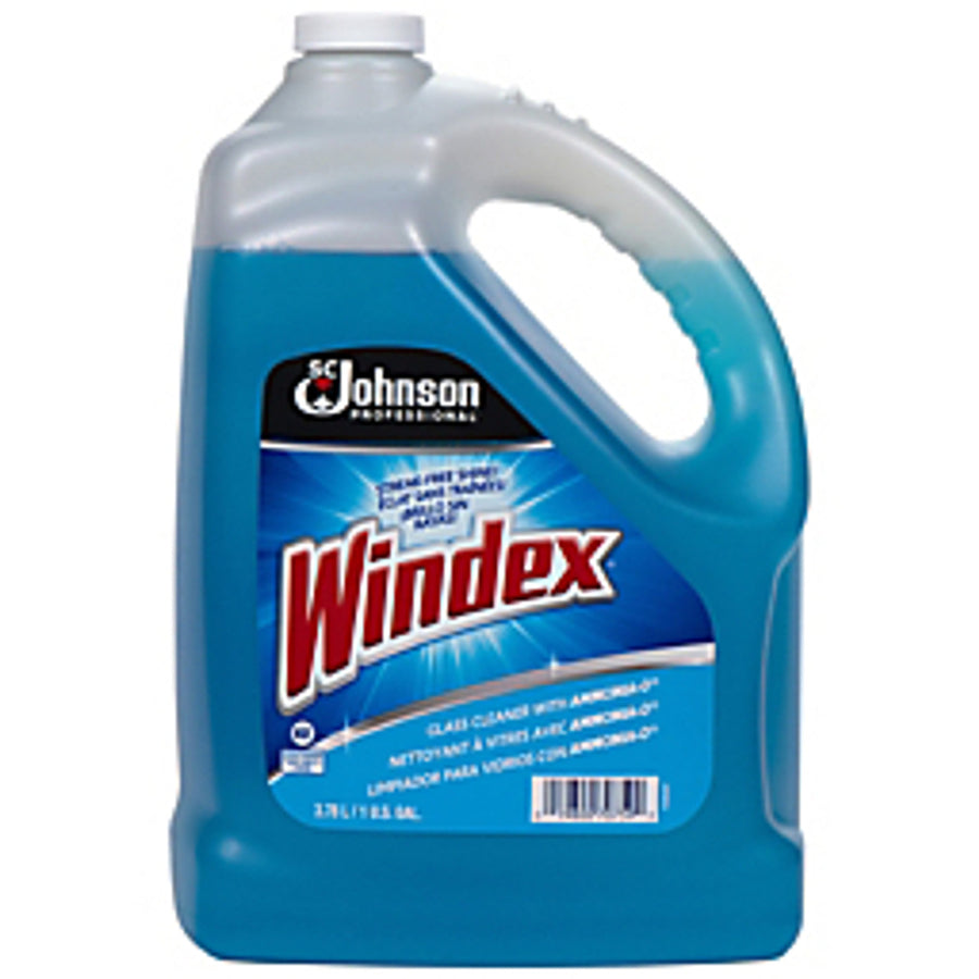 Windex Powered Formula Glass & Surface Cleaner in a gallon size. Streak-free shine for glass and various surfaces. Versatile and efficient. Contains Ammonia-D®. Made in the USA. Four gallons per case.