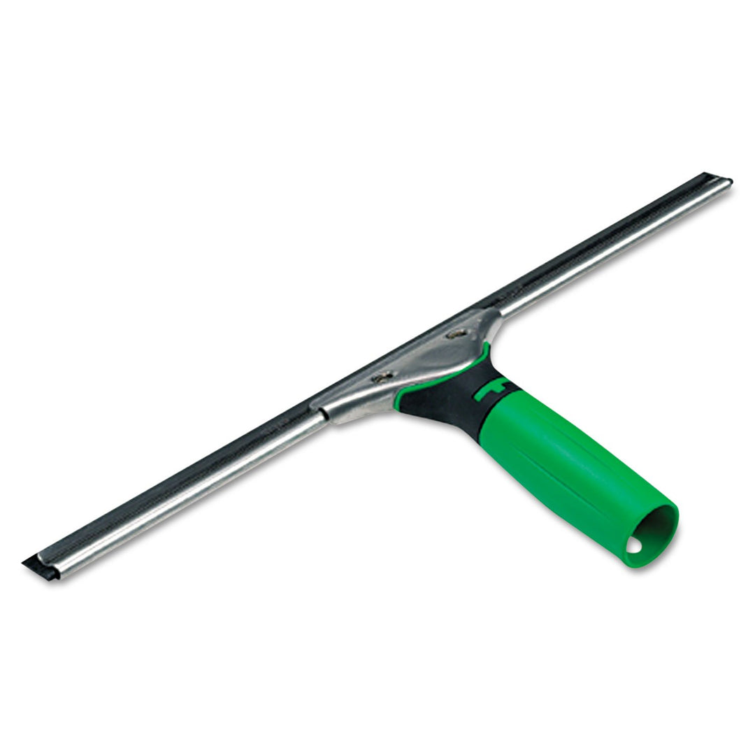 Unger ErgoTec SQUEEGEE Handle Complete for streak-free window cleaning, 12-inch size with ergonomic design and soft rubber blade.