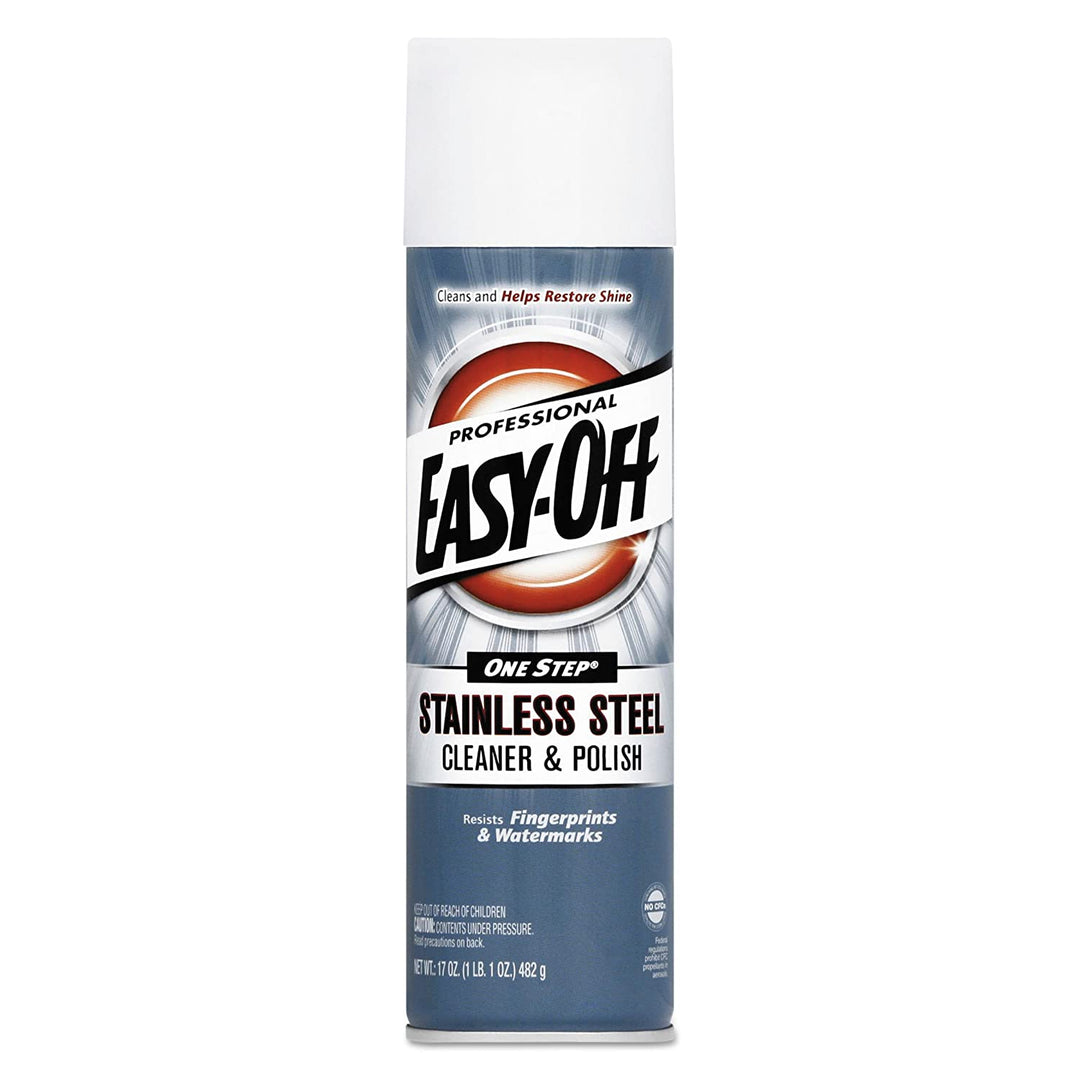 Professional EASY-OFF Stainless Steel Cleaner & Polish - Aerosol Cleaning and Polishing Solution for Stainless Steel Surfaces