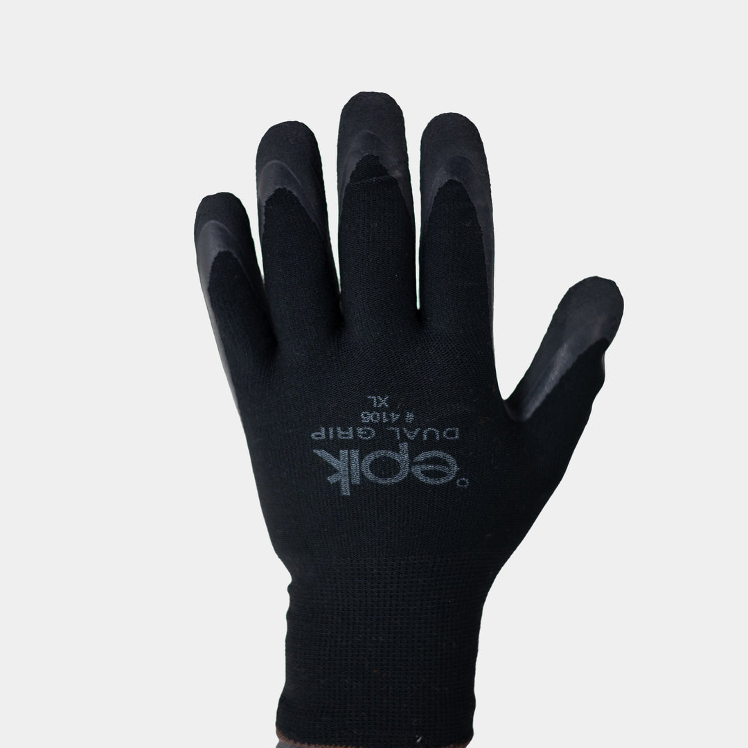Epik Dual Grip Thermal Work Glove Black Knuckle