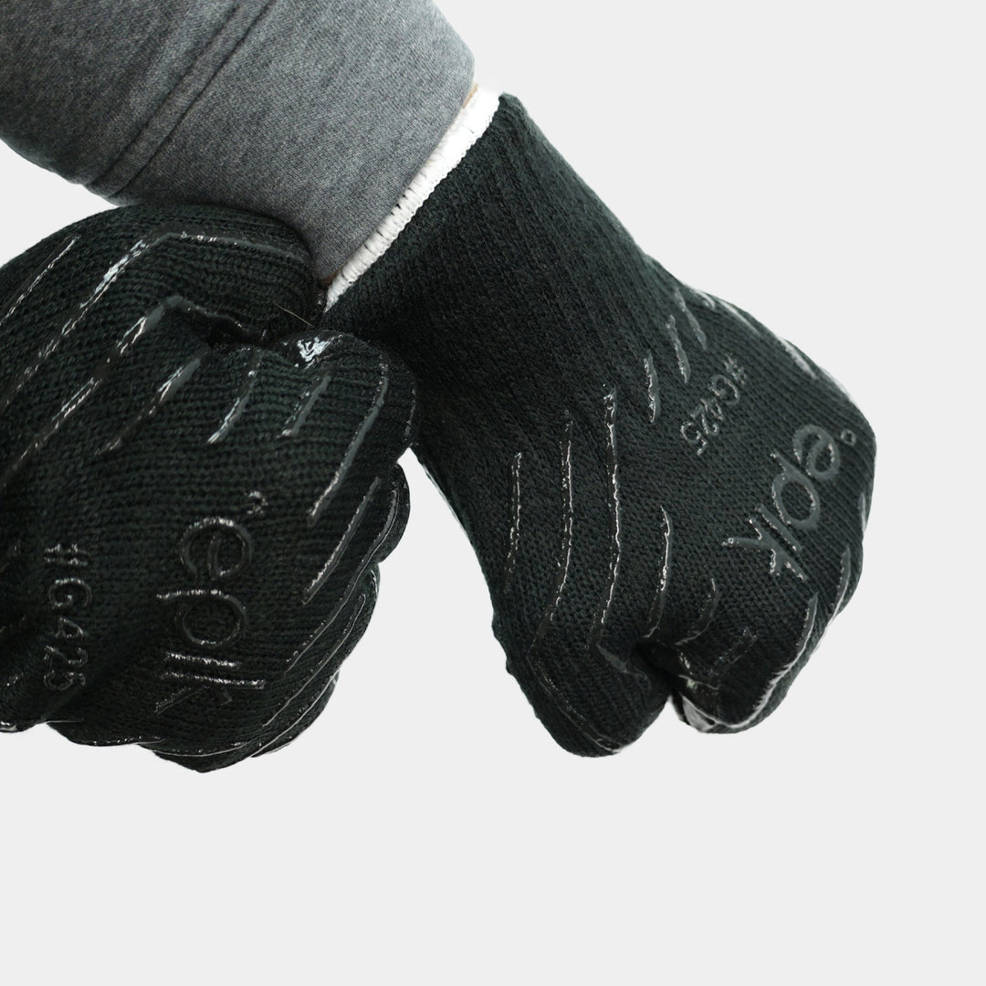 Epik Frontline Knit Work Glove in Black Pair grip fist