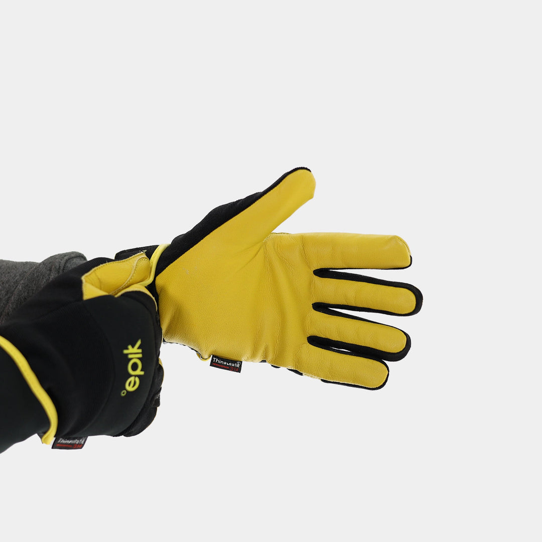 Epik Polar Touch Freezer Glove Pair Putting on