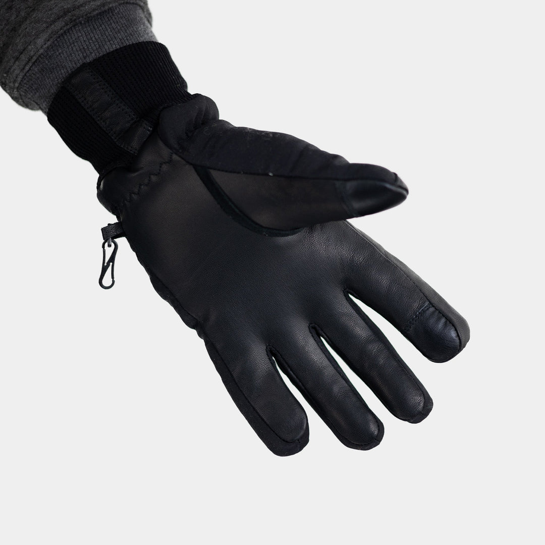 Epik Ice Wave Freezer Glove Black palm close up leather