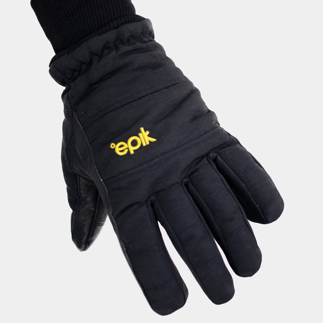 Epik Ice Wave Freezer Glove Black close up knuckle