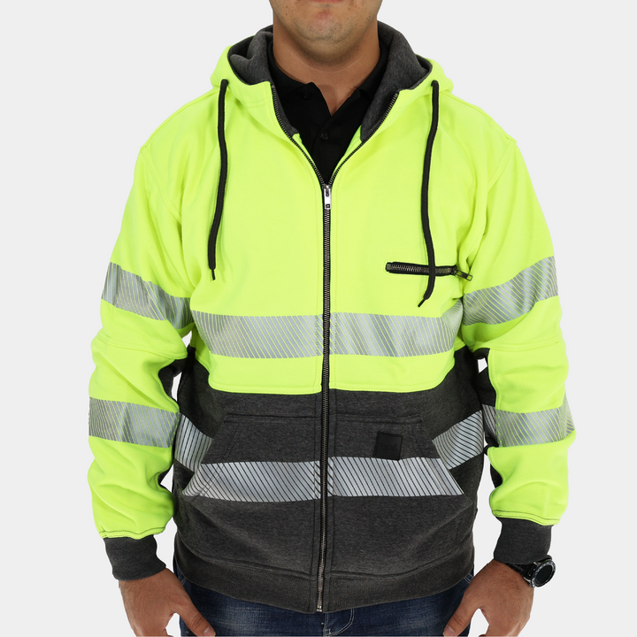 Epik Peak 2.0 Hi Vis Yellow Hoodie Coolerwear Front