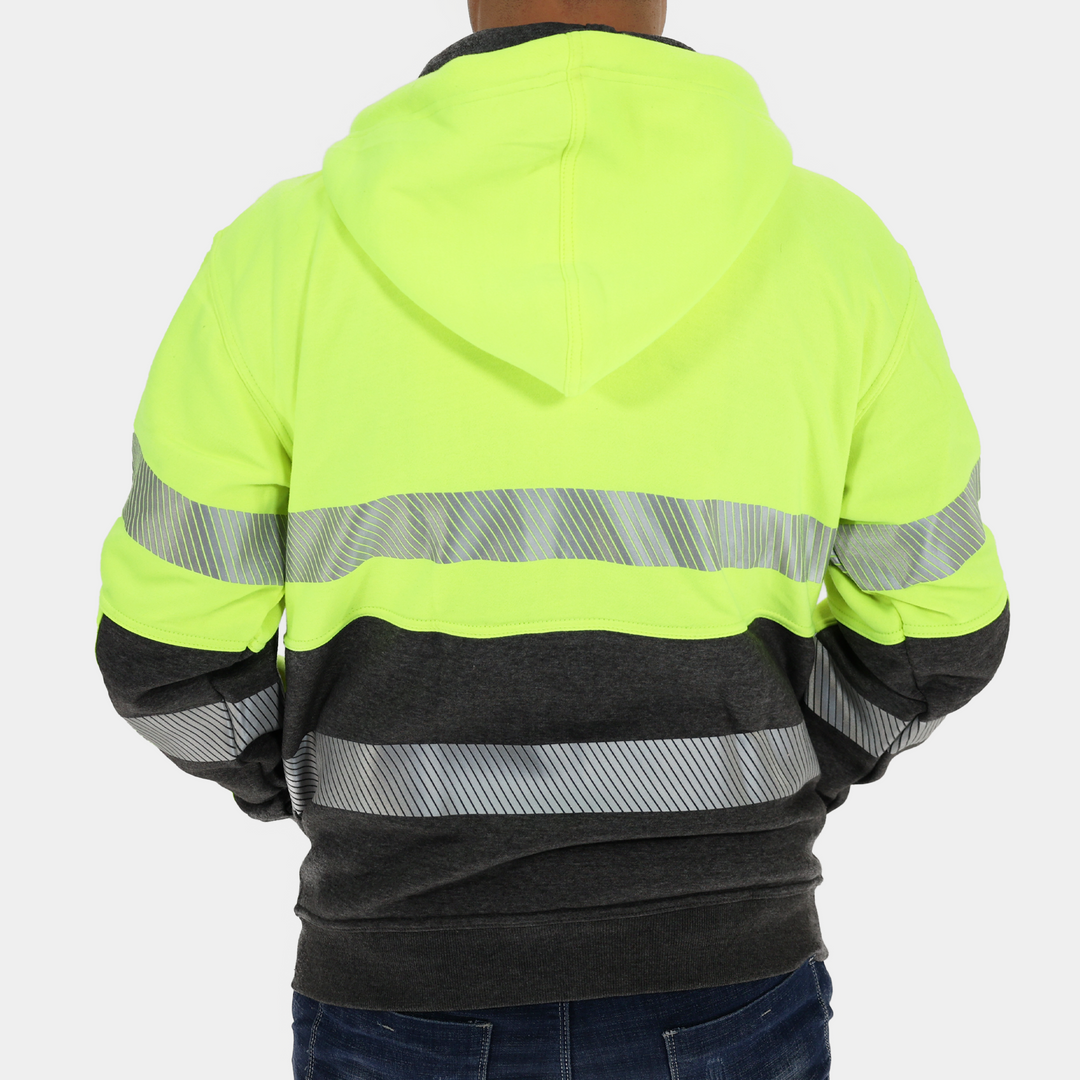 Epik Peak 2.0 Hi Vis Yellow Hoodie Coolerwear back